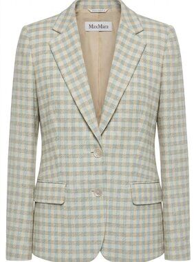 Max Mara Wool Linen Blazer Authenticated Size 10